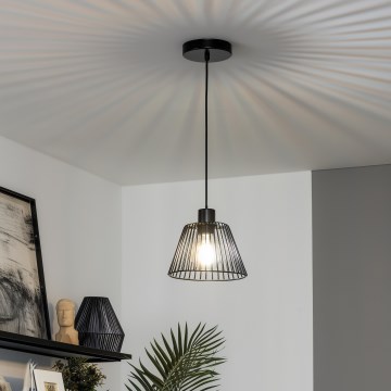 Brilagi - LED Lustr na lanku CERIA WIRE 1xE27/40W/230V pr. 21 cm černá