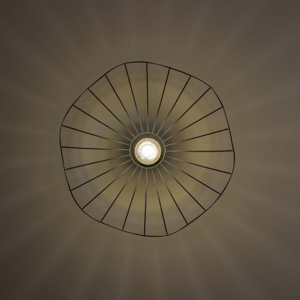 Brilagi - LED Lustr na lanku CERIA WIRE 1xE27/40W/230V pr. 60 cm černá