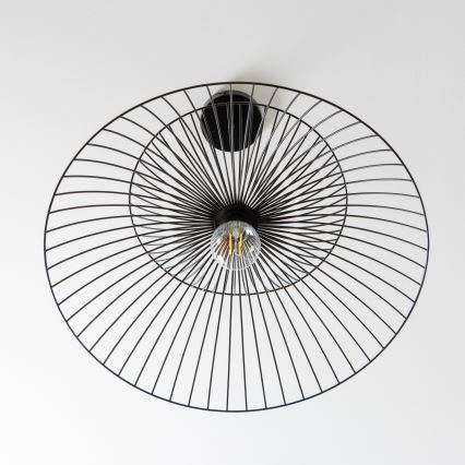 Brilagi - LED Lustr na lanku CERIA WIRE 1xE27/40W/230V pr. 60 cm černá
