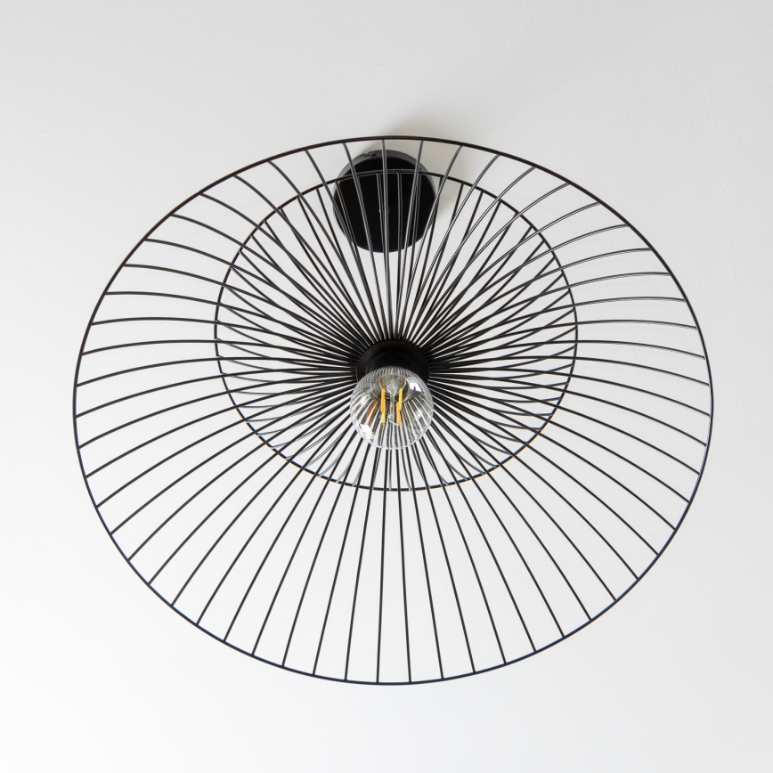 Brilagi - LED Lustr na lanku CERIA WIRE 1xE27/40W/230V pr. 60 cm černá