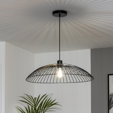 Brilagi - LED Lustr na lanku CERIA WIRE 1xE27/40W/230V pr. 60 cm černá