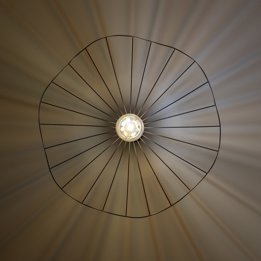 Brilagi - LED Lustr na lanku CERIA WIRE 1xE27/40W/230V pr. 80 cm černá