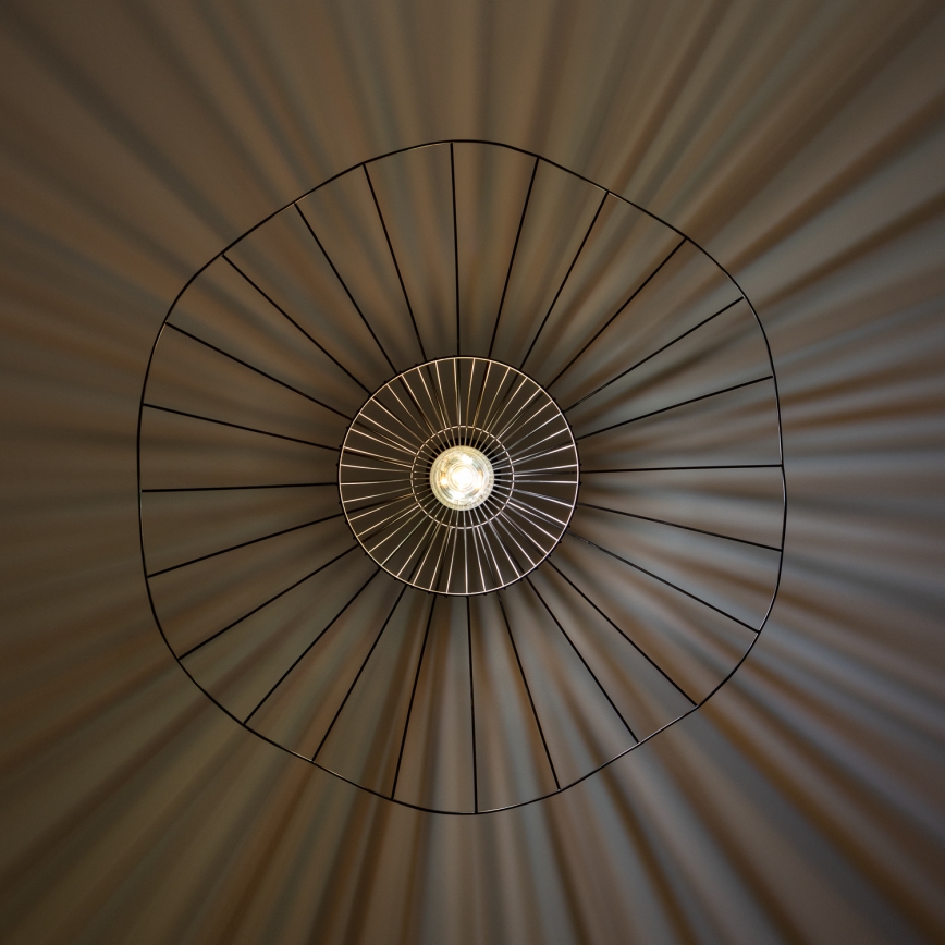 Brilagi - LED Lustr na lanku CERIA WIRE 1xE27/40W/230V pr. 80 cm černá