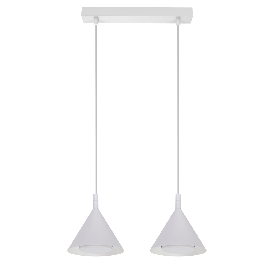 BRILAGI - LED Lustr na lanku CONE DOUBLE 2xGX53/15W/230V bílá