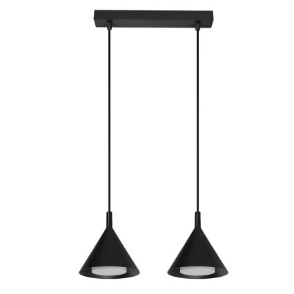 BRILAGI - LED Lustr na lanku CONE DOUBLE 2xGX53/15W/230V černá
