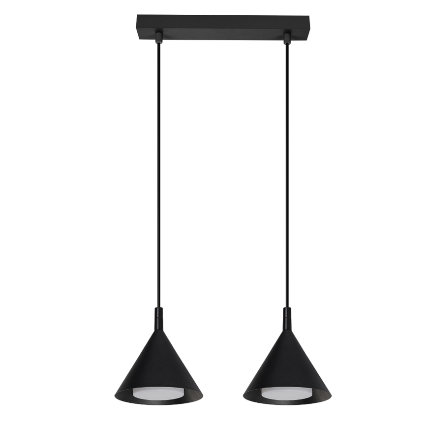 BRILAGI - LED Lustr na lanku CONE DOUBLE 2xGX53/15W/230V černá