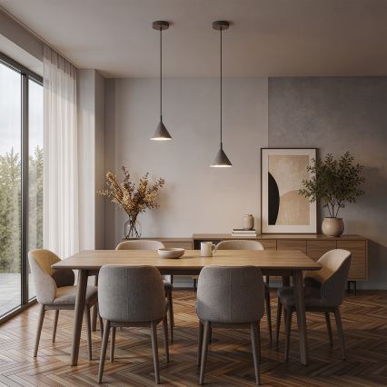 BRILAGI - LED Lustr na lanku CONE SINGLE 1xGX53/15W/230V béžová