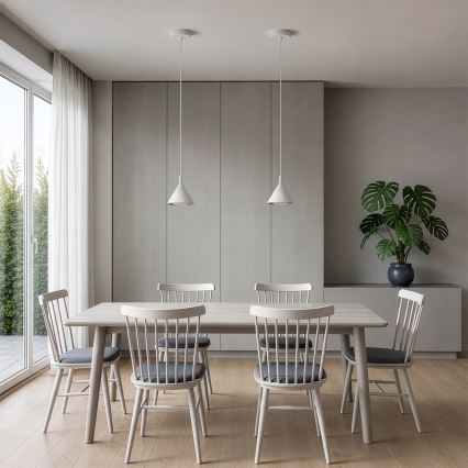BRILAGI - LED Lustr na lanku CONE SINGLE 1xGX53/15W/230V bílá