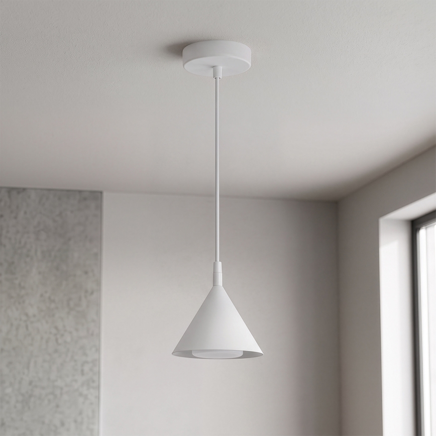 BRILAGI - LED Lustr na lanku CONE SINGLE 1xGX53/15W/230V bílá