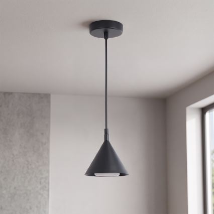 BRILAGI - LED Lustr na lanku CONE SINGLE 1xGX53/15W/230V černá