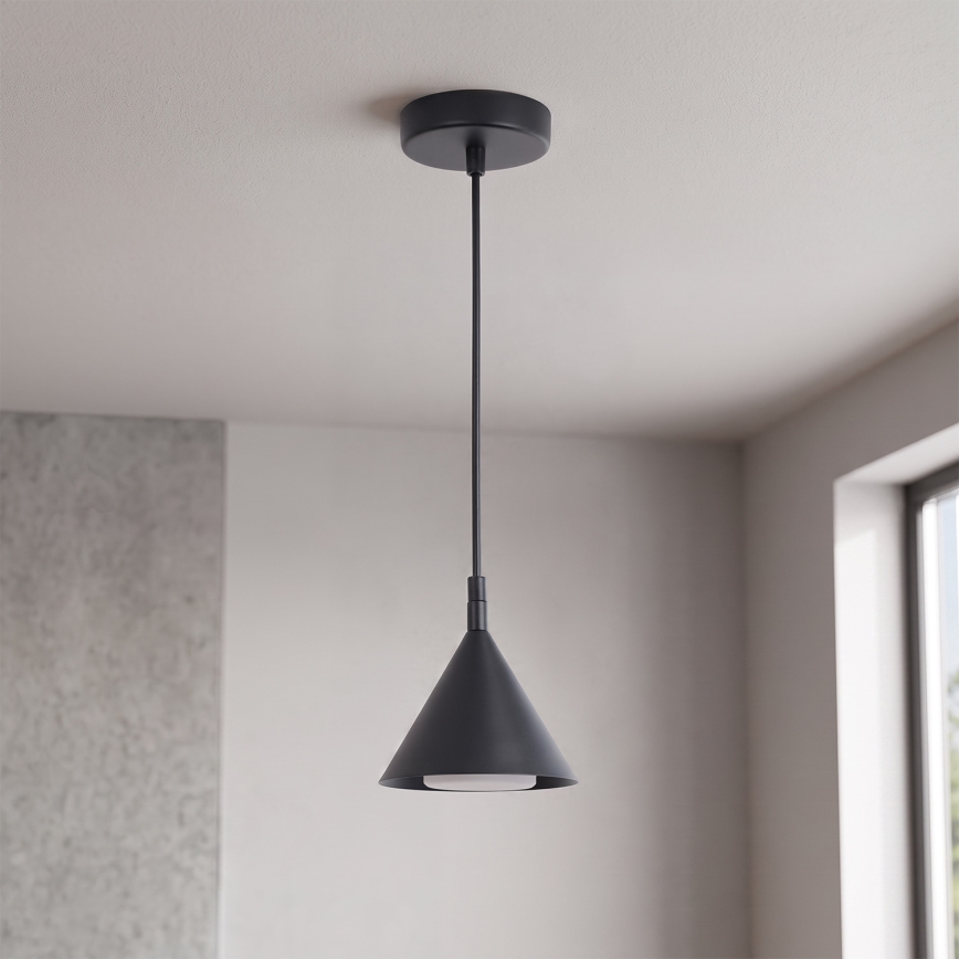 BRILAGI - LED Lustr na lanku CONE SINGLE 1xGX53/15W/230V černá
