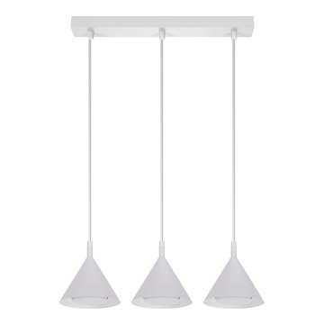 BRILAGI - LED Lustr na lanku CONE TRIPLE 3xGX53/15W/230V bílá