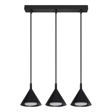 BRILAGI - LED Lustr na lanku CONE TRIPLE 3xGX53/15W/230V černá