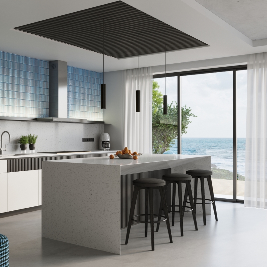 Brilagi - LED Lustr na lanku CRESTO 1xGU10/10W/230V černá