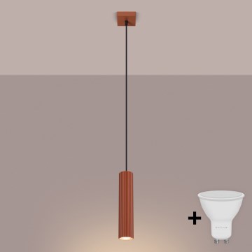 BRILAGI - LED Lustr na lanku CRESTO 1xGU10/10W/230V oranžová