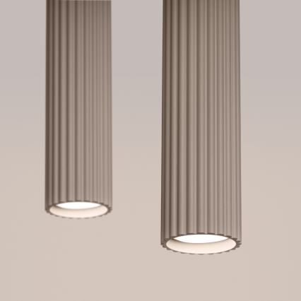 Brilagi - LED Lustr na lanku CRESTO 2xGU10/10W/230V taupe