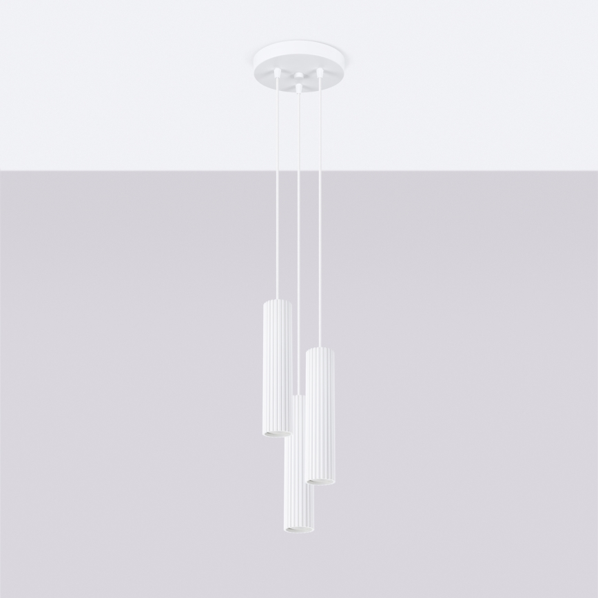 Brilagi - LED Lustr na lanku CRESTO 3xGU10/10W/230V bílá