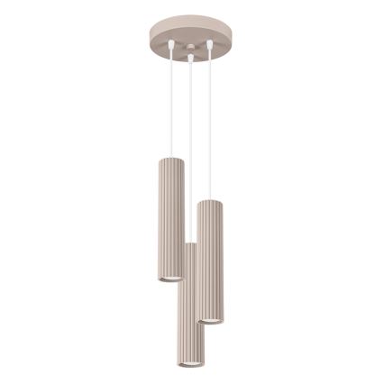 Brilagi - LED Lustr na lanku CRESTO 3xGU10/10W/230V taupe