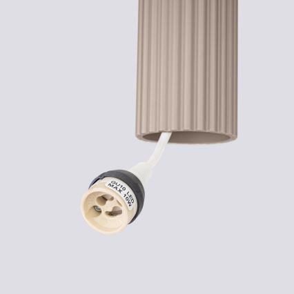 Brilagi - LED Lustr na lanku CRESTO 3xGU10/10W/230V taupe