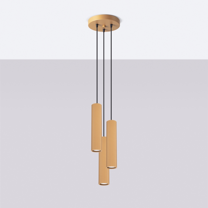 Brilagi - LED Lustr na lanku CRESTO 3xGU10/10W/230V zlatá