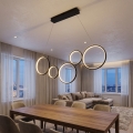 BRILAGI - LED Lustr na lanku ECHO LED/60W/230V 4000K 100 cm černá