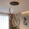 BRILAGI - LED Lustr na lanku ECHO LED/80W/230V 4000K pr. 50 cm černá