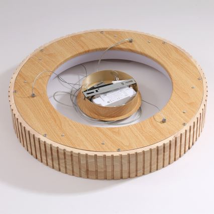 Brilagi - LED Lustr na lanku FALCON WOOD MODERN LED/30W/230V 3000/4000/6000K pr. 45 cm dřevo