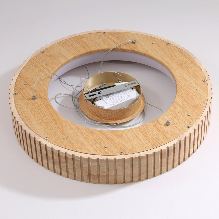 Brilagi - LED Lustr na lanku FALCON WOOD MODERN LED/30W/230V 3000/4000/6000K pr. 45 cm dřevo