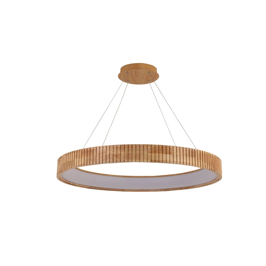 Brilagi - LED Lustr na lanku FALCON WOOD MODERN LED/60W/230V 3000/4000/6000K pr. 80 cm dřevo