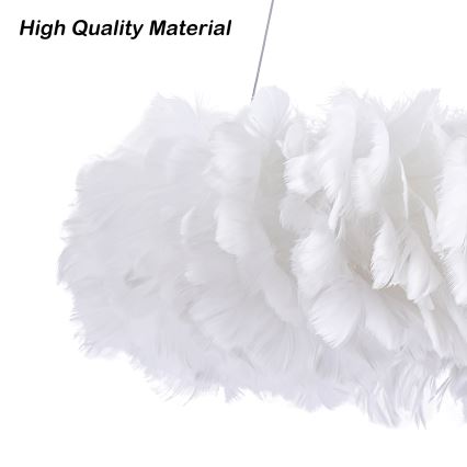 Brilagi - LED Lustr na lanku FEATHER 3xE27/40W/230V + 3xLED/3W pr. 50 cm bílá