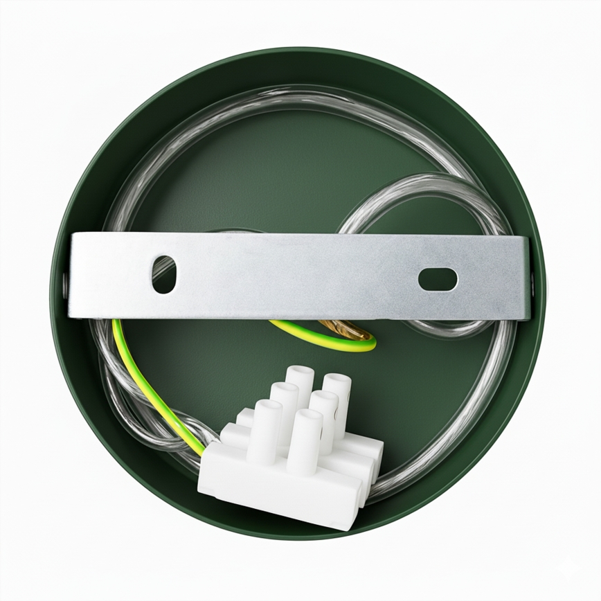 Brilagi - LED Lustr na lanku FLAMENGO 1xE27/60W/230V zelená