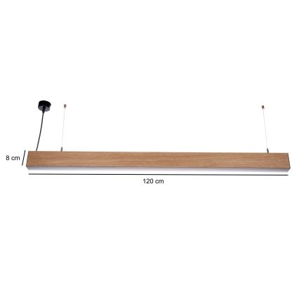 BRILAGI - LED Lustr na lanku GARDALINE LED/100W/230V dub