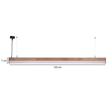 BRILAGI - LED Lustr na lanku GARDALINE LED/100W/230V dub