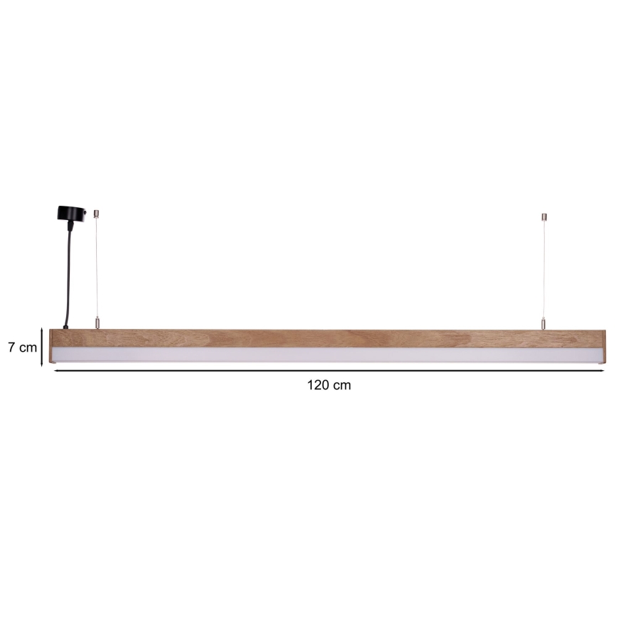 BRILAGI - LED Lustr na lanku GARDALINE LED/100W/230V dub