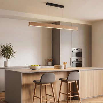 BRILAGI - LED Lustr na lanku GARDALINE LED/90W/230V 120 cm dub
