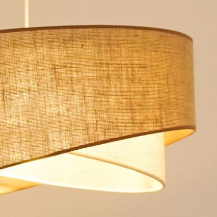Brilagi - LED Lustr na lanku LYRA 1xE27/15W/230V béžová/krémová