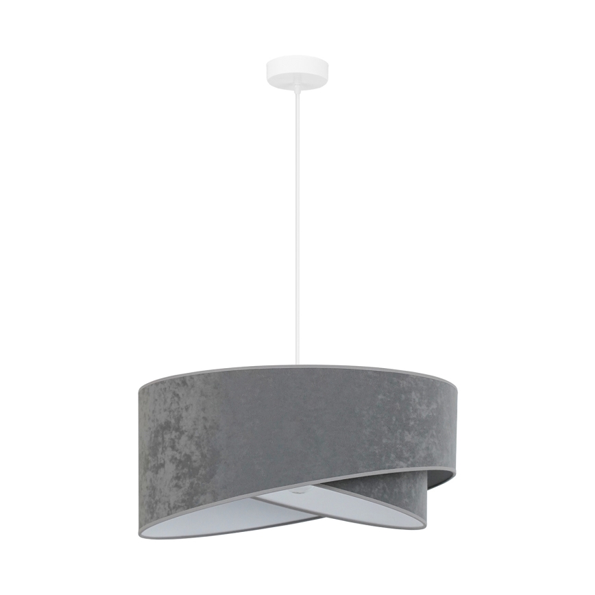 Brilagi - LED Lustr na lanku LYRA 1xE27/15W/230V šedá/bílá