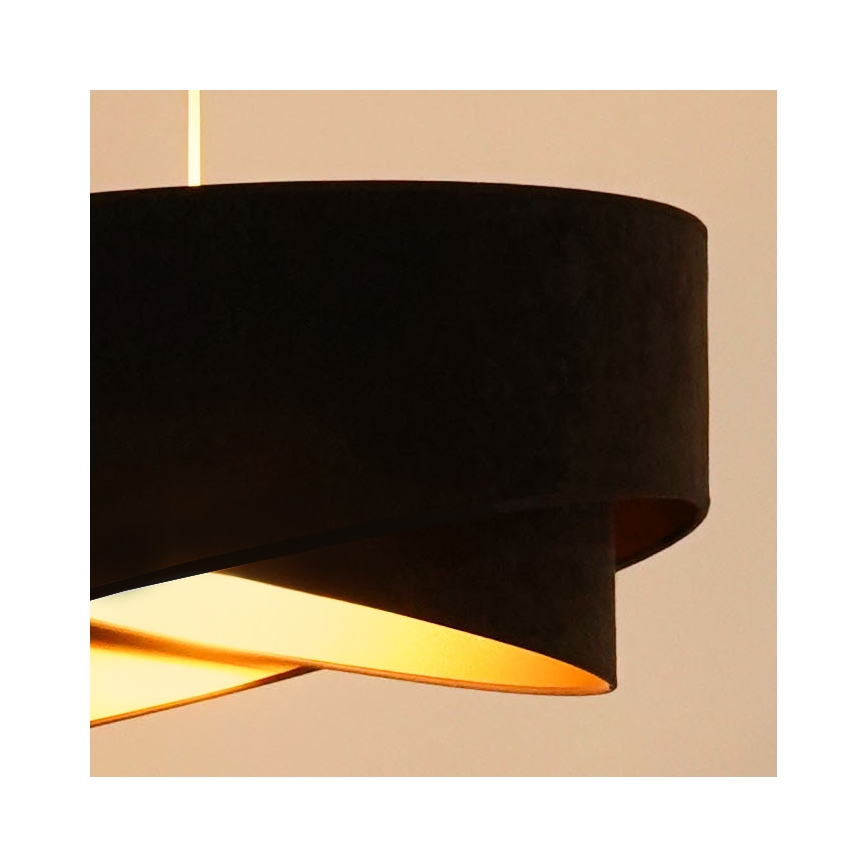 Brilagi - LED Lustr na lanku LYRA 1xE27/15W/230V tmavě hnědá/zlatá
