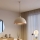 Brilagi - LED Lustr na lanku METALO 1xE27/40W/230V pr. 40 cm béžová/měděná
