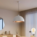 Brilagi - LED Lustr na lanku METALO 1xE27/40W/230V pr. 40 cm bílá/měděná