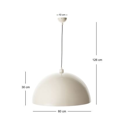 Brilagi - LED Lustr na lanku METALO 1xE27/40W/230V pr. 60 cm béžová/měděná