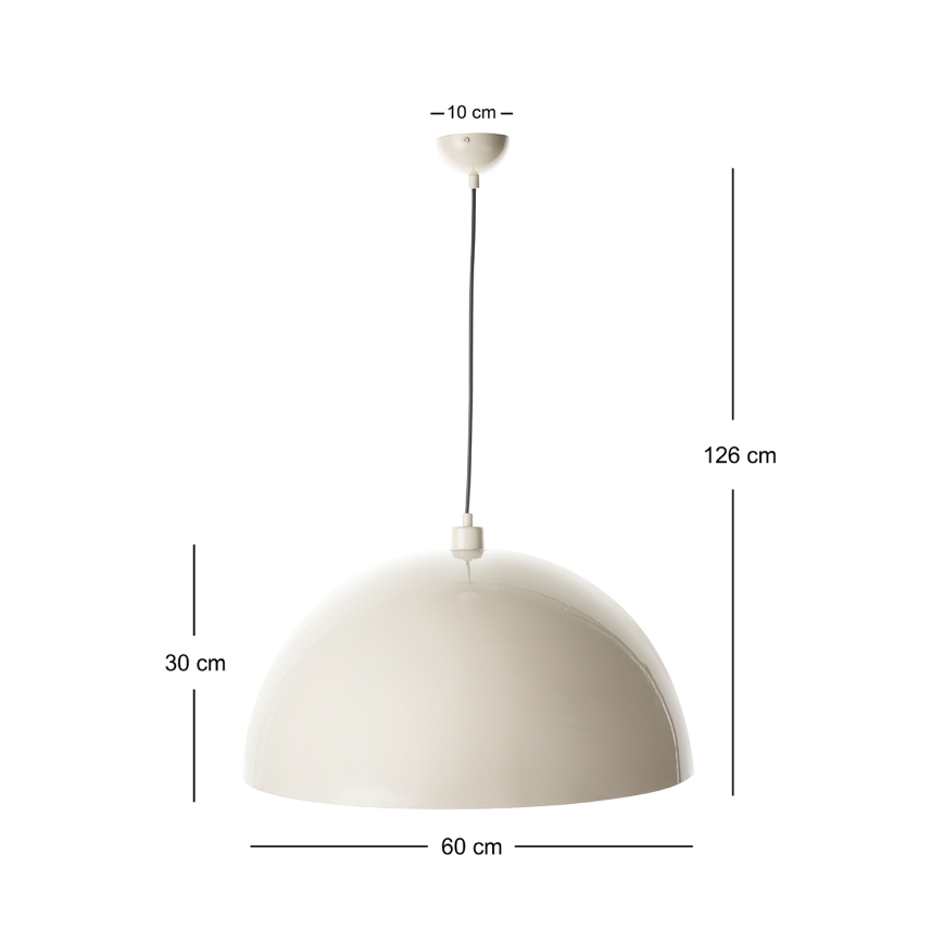 Brilagi - LED Lustr na lanku METALO 1xE27/40W/230V pr. 60 cm béžová/měděná