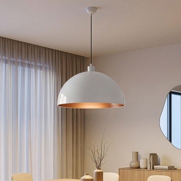 Brilagi - LED Lustr na lanku METALO 1xE27/40W/230V pr. 60 cm bílá/měděná
