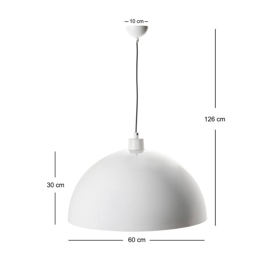 Brilagi - LED Lustr na lanku METALO 1xE27/40W/230V pr. 60 cm bílá/měděná