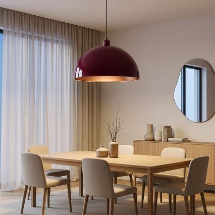Brilagi - LED Lustr na lanku METALO 1xE27/40W/230V pr. 60 cm burgundy/měděná