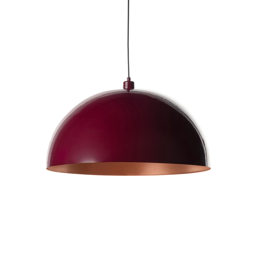 Brilagi - LED Lustr na lanku METALO 1xE27/40W/230V pr. 60 cm burgundy/měděná