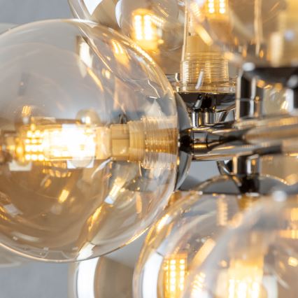 Brilagi - LED Lustr na lanku MILLA 10xG9/3W/230V černý chrom/zlatá