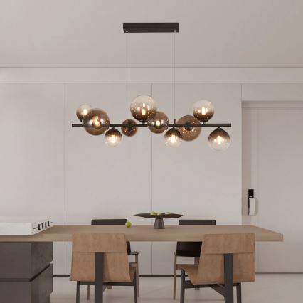 Brilagi - LED Lustr na lanku MILLA 10xG9/3W/230V hnědá/kouřová hnědá