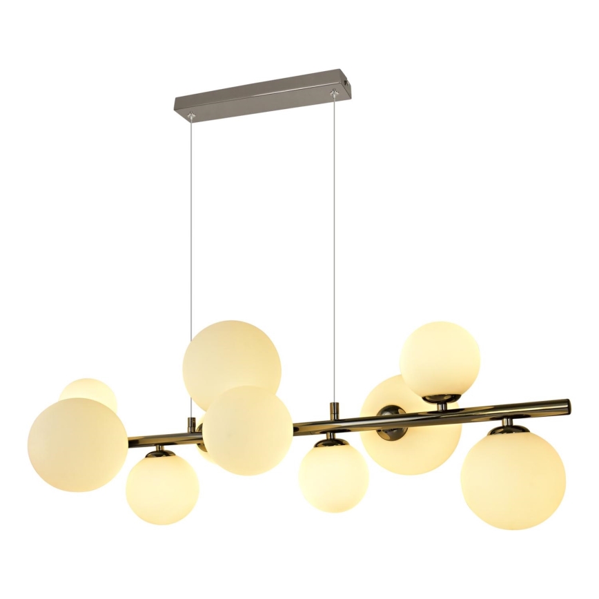 Brilagi - LED Lustr na lanku MILLA 10xG9/3W/230V lesklý chrom/bílá