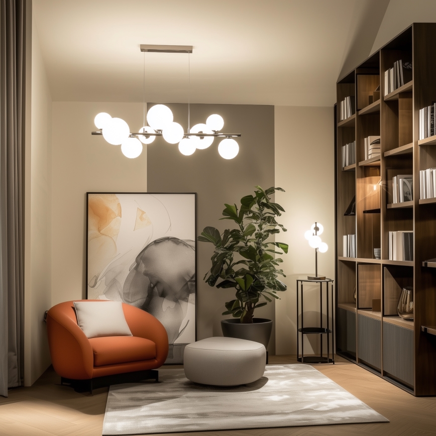 Brilagi - LED Lustr na lanku MILLA 10xG9/3W/230V lesklý chrom/bílá